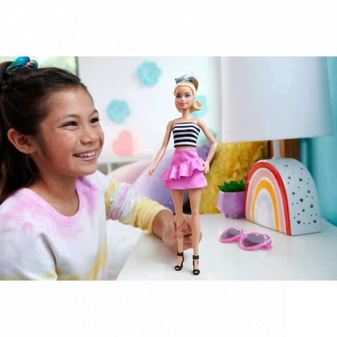 Poupée Barbie Fashionistas en haut rayé