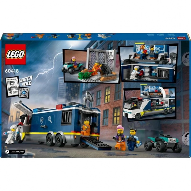 LEGO® City 60418 Laboratoire mobile de criminologie de la police