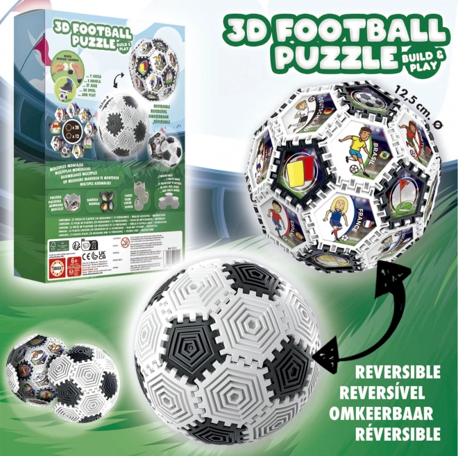 Puzzle 3D ballon de football 32 pièces