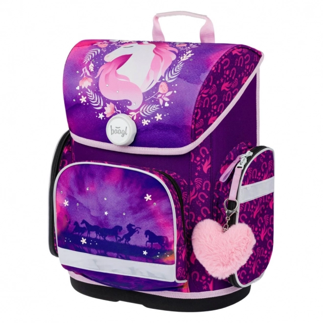 ENSEMBLE BAAGL 3 Ergo Cheval : cartable, trousse, sac