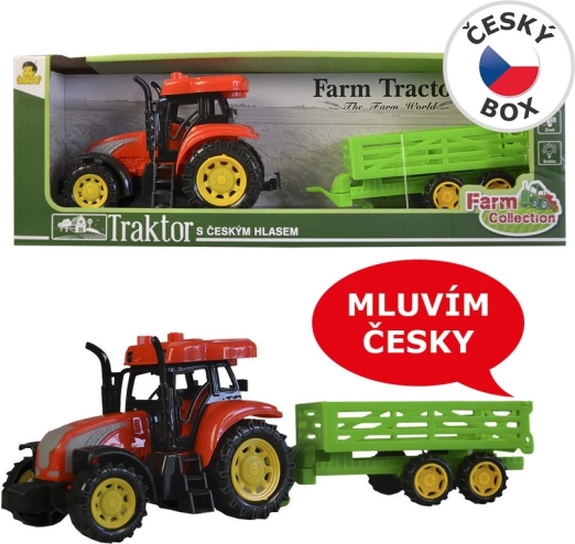 MaDe Tracteur avec remorque parlant tchèque