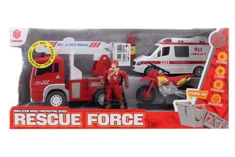 Ensemble de pompiers à piles