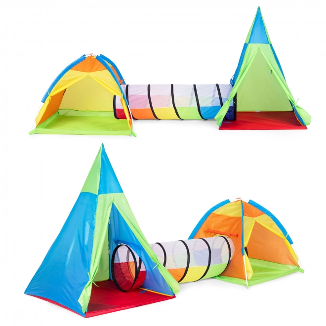 Aire de jeux de tentes pour enfants 3 en 1 igloo tipi tunnel IPLAY