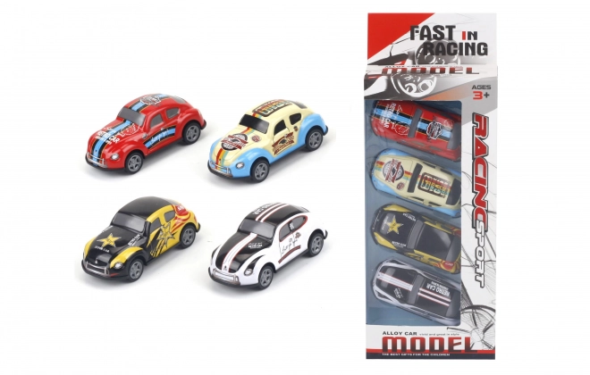 Ensemble de voitures de course 7 cm