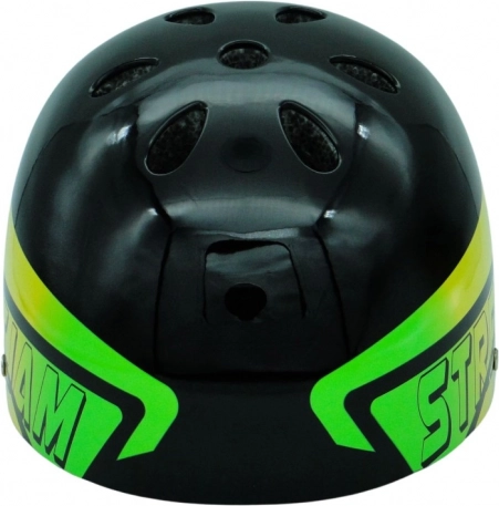 Casque de cyclisme Dazzler noir avec éléments vert-jaune – taille M