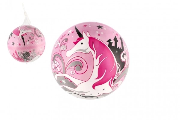 Balle gonflée licorne vinyle diamètre 22cm en filet