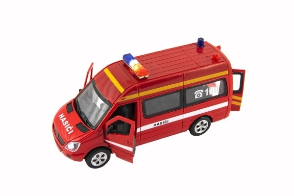 Camion de pompiers avec lumières 15 cm