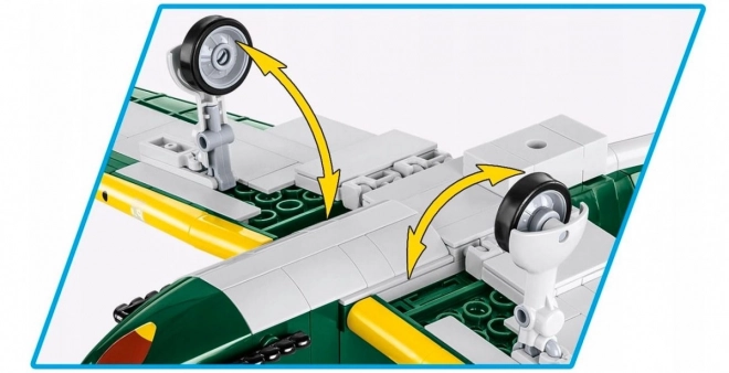 COBI 5740 II WW Kawasaki KI-61 I HIEN (Tony), 1:32, 350 pièces, 1 figurine