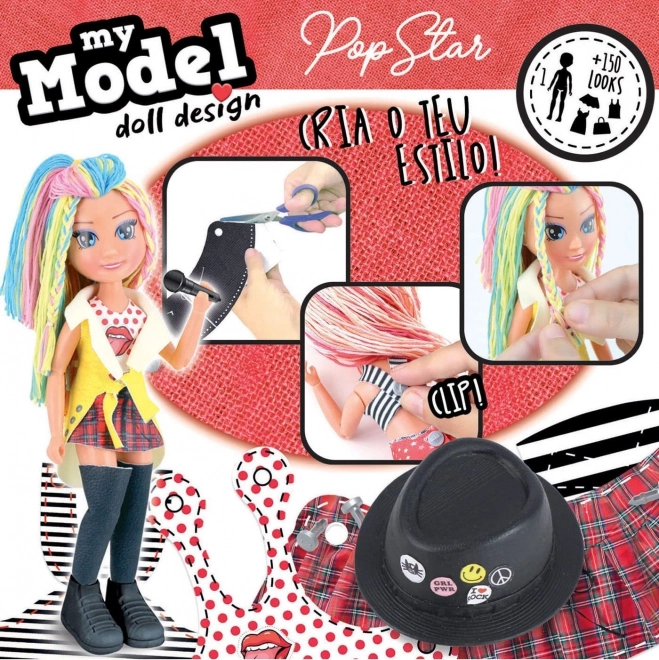 EDUCA Ensemble Créatif My Model Doll Design: Star Pop