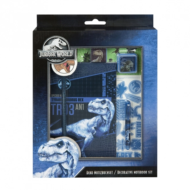 Ensemble créatif de cahiers à thème JURASSIC WORLD