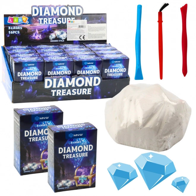 Ensemble créatif d'excavation de diamants