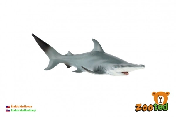 Grand requin-marteau zooted plastique 19cm dans un sac