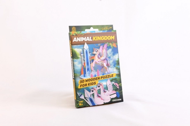 Puzzle 3D en bois Licorne