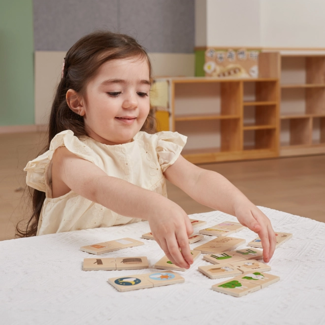 Puzzle en bois avec images d'opposés VIGA