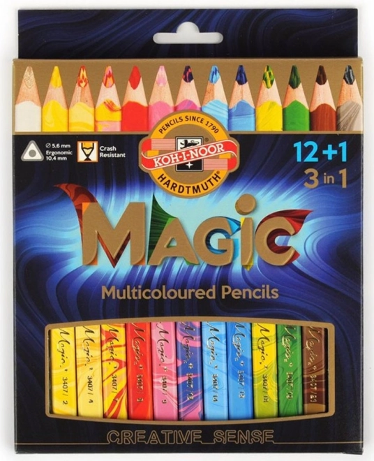 Pinceaux artistiques KOH-I-NOOR Magic 3408 - 12+1 pcs