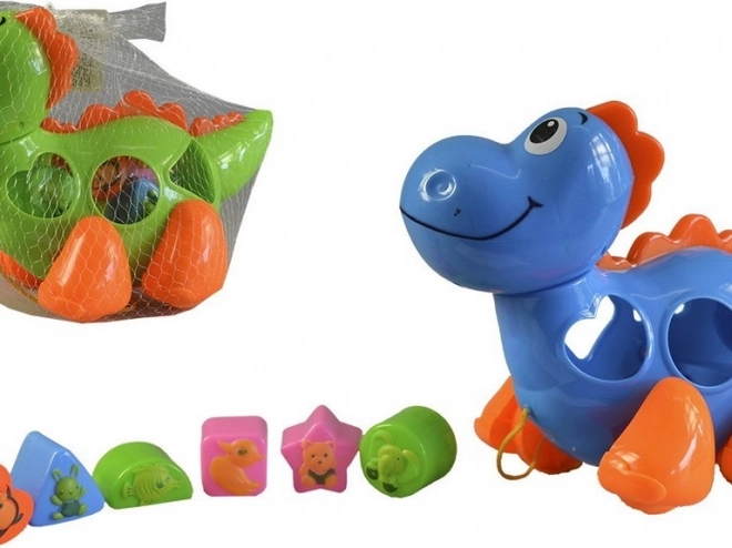 Dinosaure avec cubes 27 cm