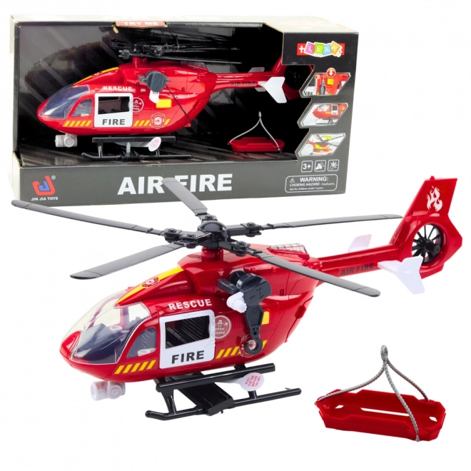 Hélicoptère de pompiers avec lumières et sons 1:12