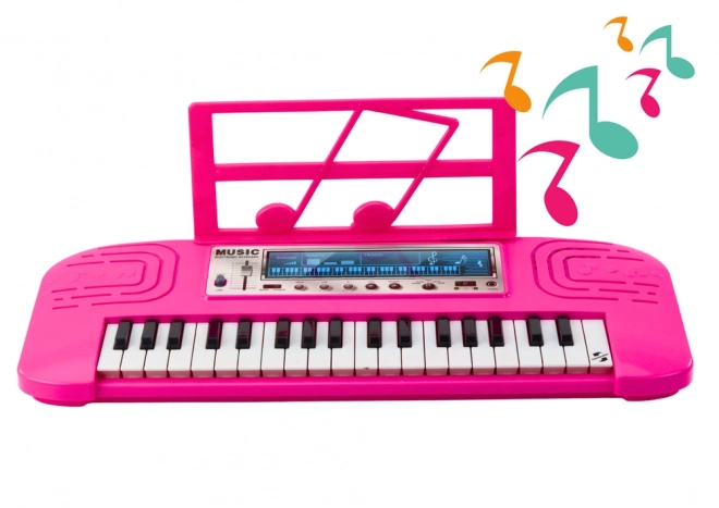 Piano électrique pour enfants 36 mélodies rose