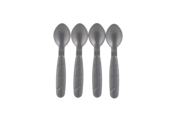 Set de vaisselle en plastique coloré 12 pièces en filet 12m+