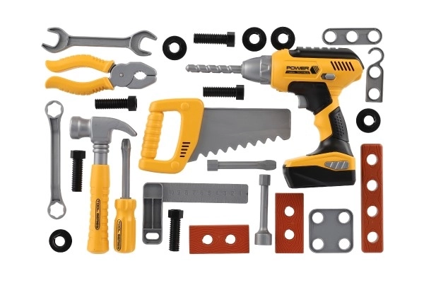 Ensemble d'outils pour enfants avec perceuse AKU