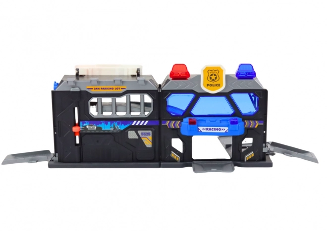 Station de police pliable avec lumières et sons