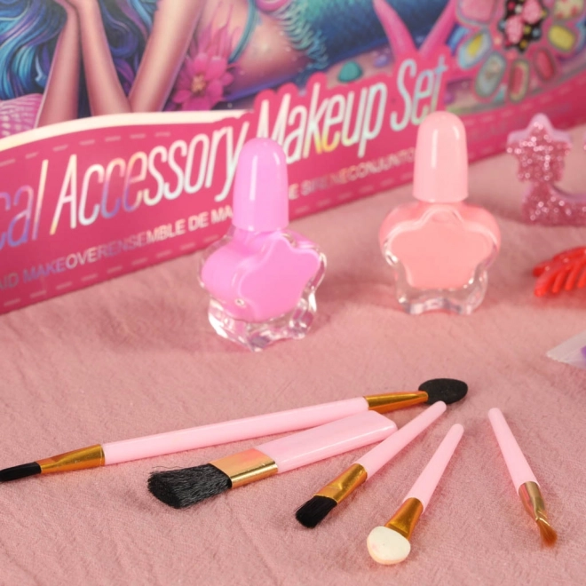 Coffret cosmétique pour enfants avec petite valise et sirène