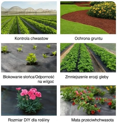Agrotkanina noire 100 cm x 50m UV 70g contre les mauvaises herbes