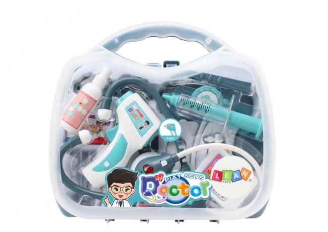 Ensemble médical pour petit médecin dans une valise Lumières Bleues