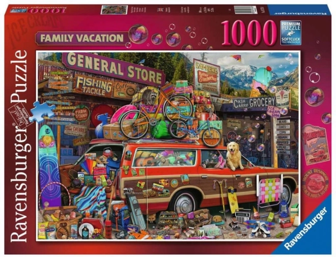 Puzzle 2D 1000 pièces Vacances en famille