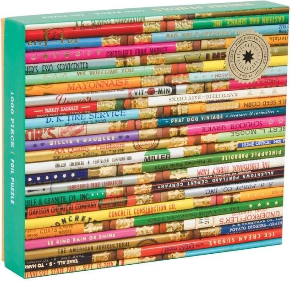 Puzzle 1000 pièces – crayons vintage (GALISON, PHAT DOG VINTAGE)