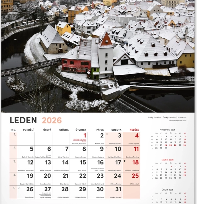 Calendrier mural Ma patrie 2026