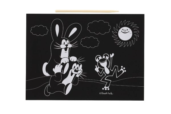 Gravure à gratter La Petite Taupe et ses amis