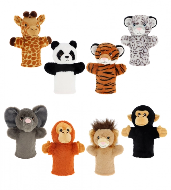 Keel Toys SE3076-2 Keeleco Léopard des neiges - marionnette écologique en peluche 27 cm