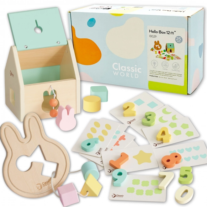 Jeu de construction pastel Classic World pour enfants 12-18 mois