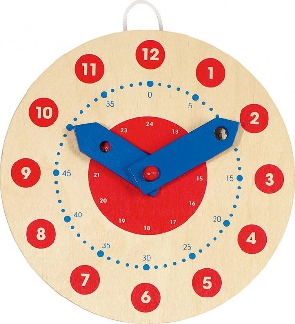 Horloge en bois pour l'enseignement