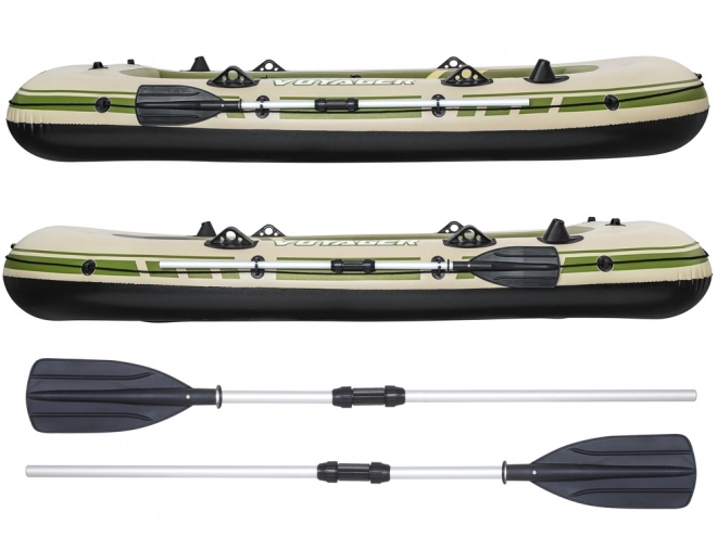 Embarcation gonflable pour 3 personnes avec rames Voyager X3