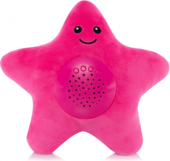 Petite étoile en peluche avec projecteur musical