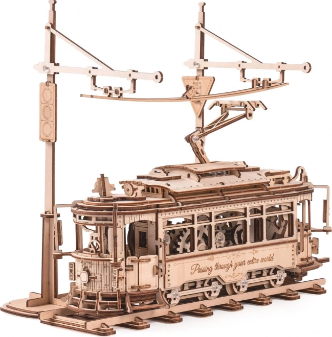 Puzzle mécanique en bois 3D RoboTime Tramway