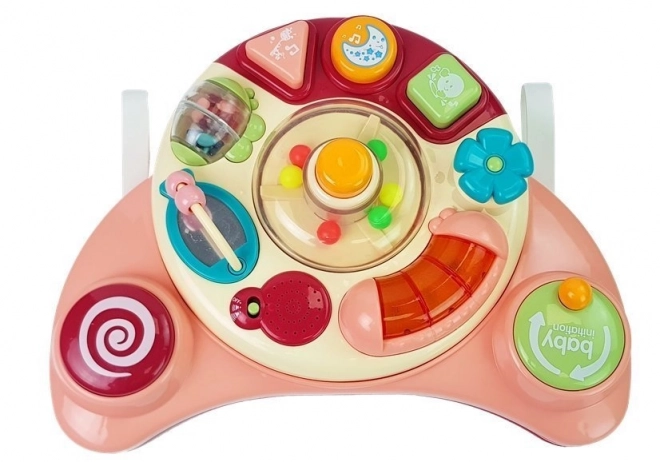 Jouet Interactif pour Enfants avec Musique et Sons d'Animaux Rose