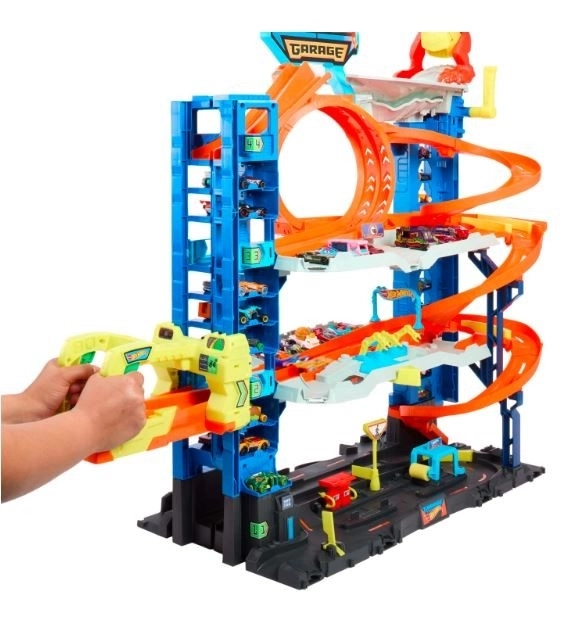 Méga Garage avec Attaque de Dragon par Hot Wheels City