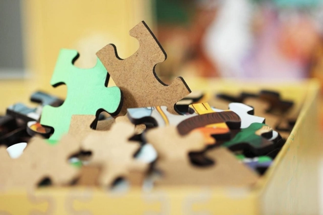 Puzzle en bois pingouins mignons 25 pièces