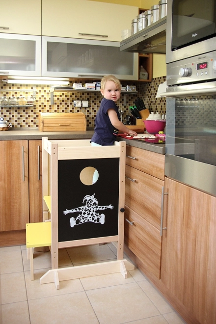 Tour d'apprentissage en bois multifonctionnelle