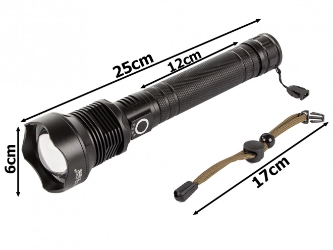 Lampe de poche tactique militaire avec Cree LED XHP90 Zoom Balong