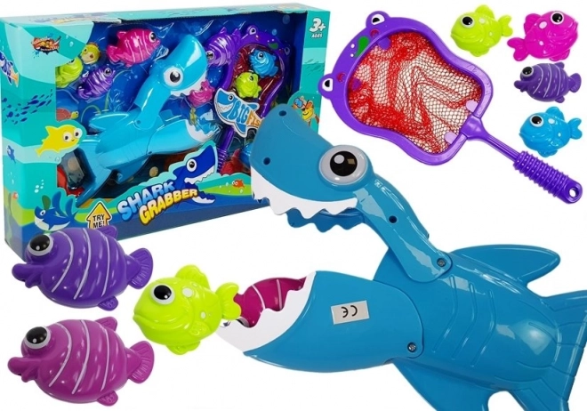 Filet de pêcheur de poisson pour le bain avec jeu de pêche de requin