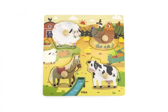 Puzzle en bois - ferme