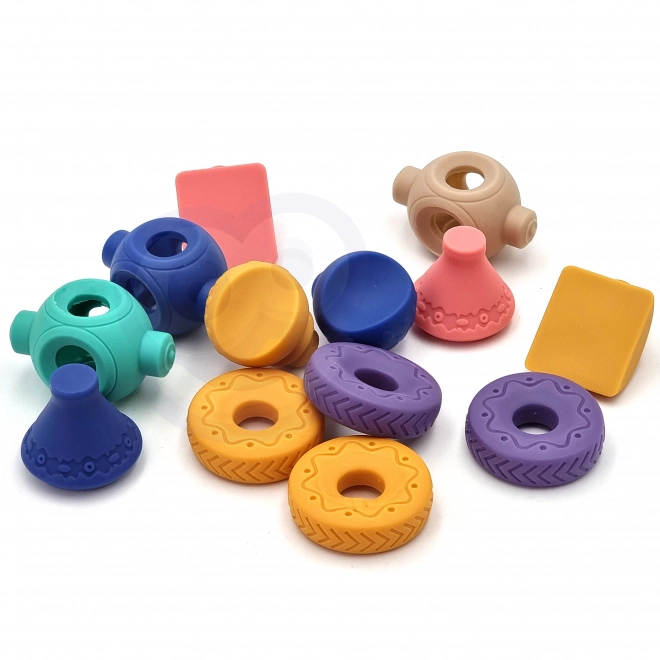 Woopie cubes sensorielles pour enfants, jeu de construction 13 pièces
