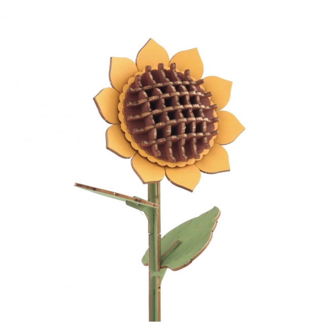 Tournesol 3D en bois