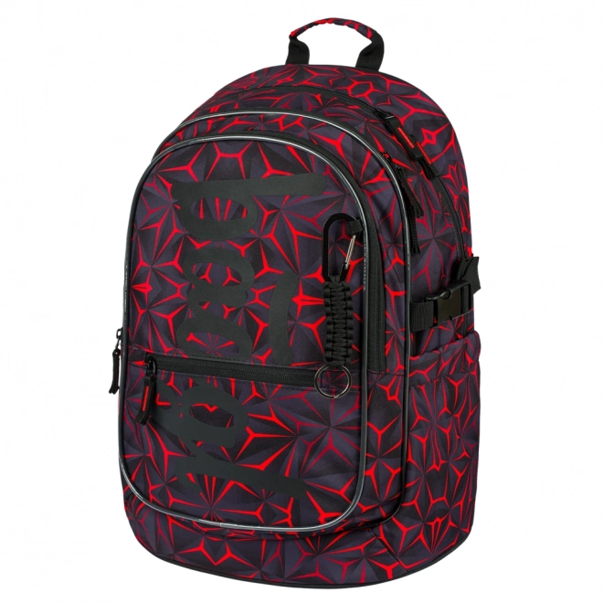 Sac à dos scolaire Baagl Core Red Polygon