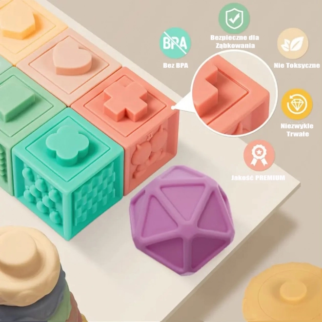 Woopie cubes sensorielles pour enfants avec comptage