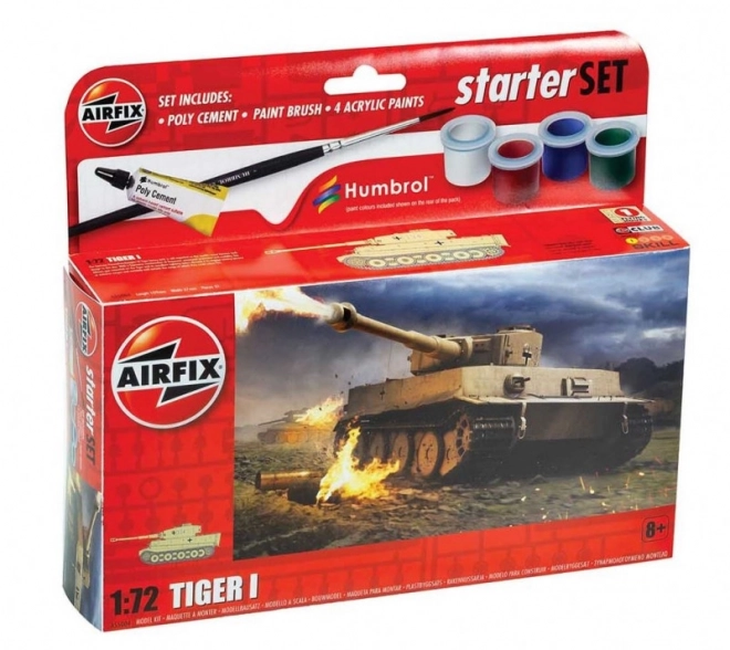 Modèle en plastique Tiger I dans un petit ensemble
